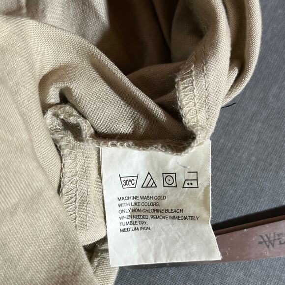 Wangler Western Shirt Mens‎ Large Beige Blue Denim Aztec Button Up Cowboy Rodeo - Picture 8 of 10